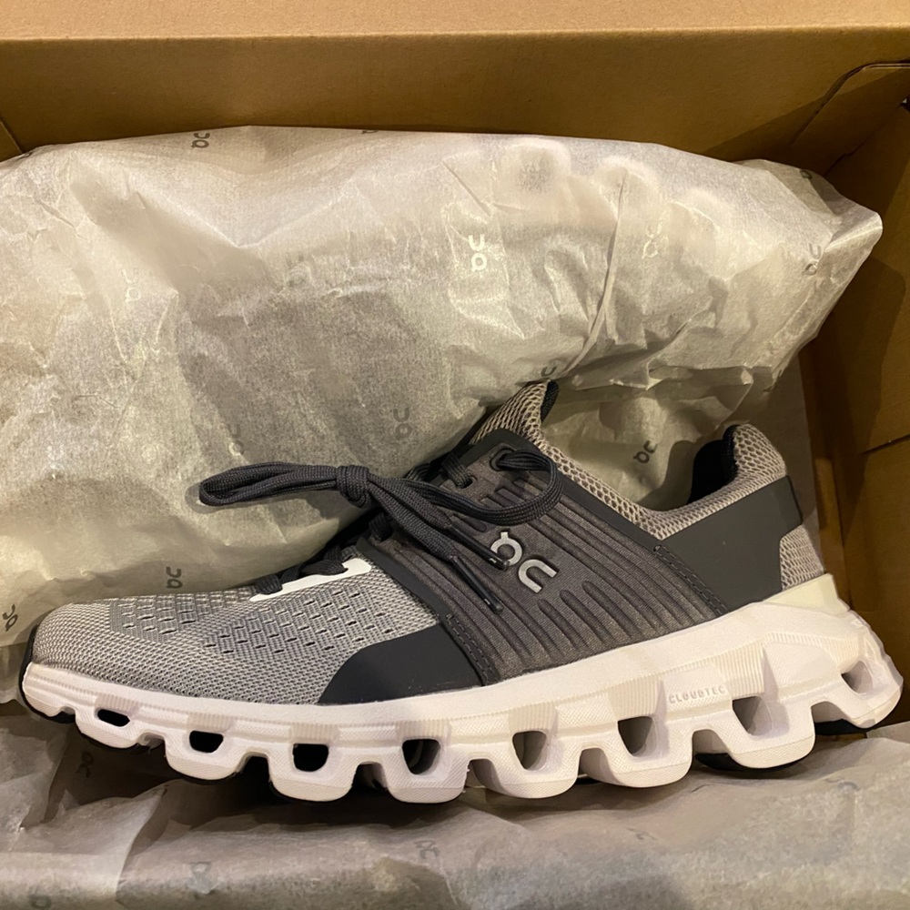 LIKE NEW  On Running Shoes -  Women's Cloudswift, Alloy, size 6, worn once!